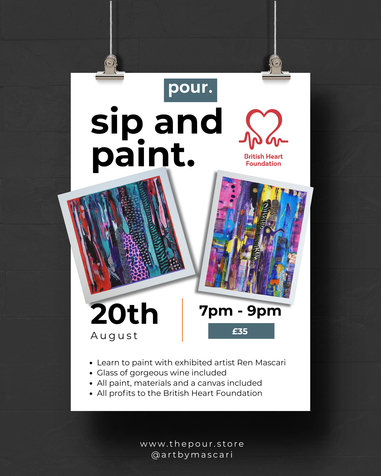 Sip & Paint BFH 20th Aug