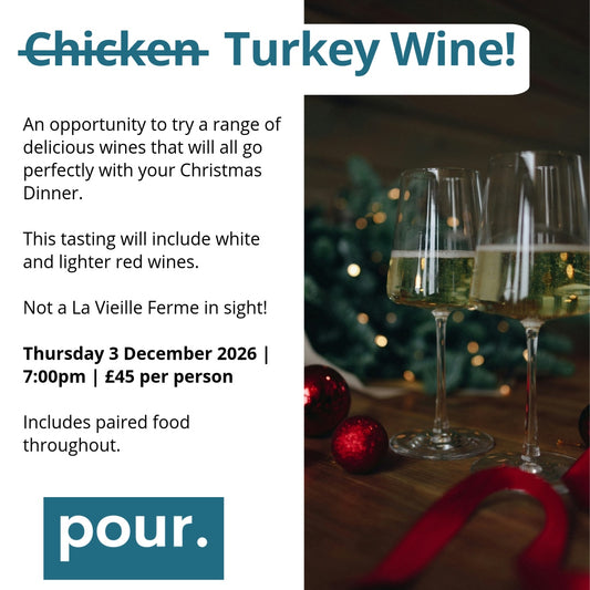 Turkey Wine! – Christmas Wine Tasting  Thursday 3 December 2026