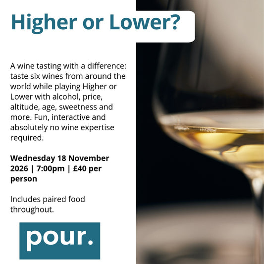 Higher or Lower? Tasting - Wednesday 18th November