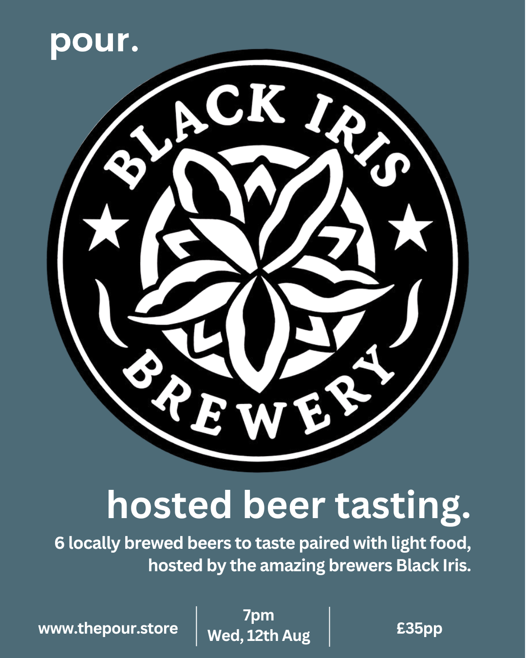 Black Iris Beer Tasting - 12 Aug 7pm